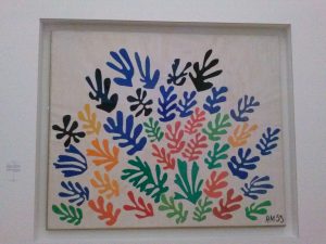 De schoof van Henri Matisse, 1953. Gouache o ppapier, uitgeknipt en opgeplakt op papier. 294x350 cm. Collectie University of California, Los Angeles.