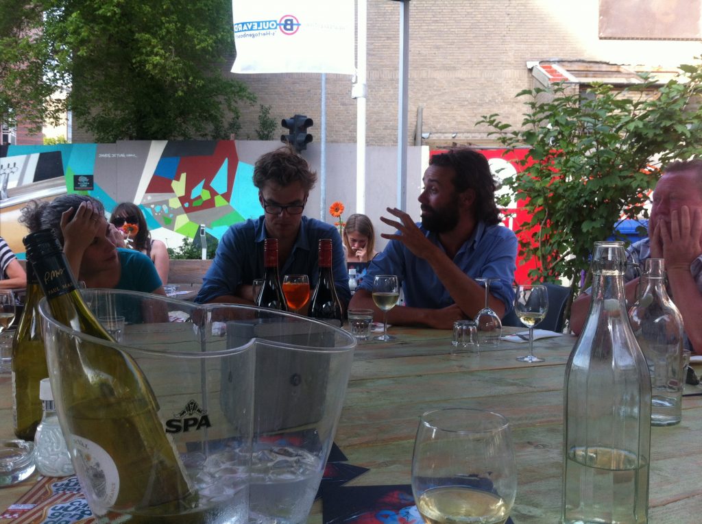 Bart Hollanders en Thomas Verstraeten van FC Bergman. Festival Boulevard 2015