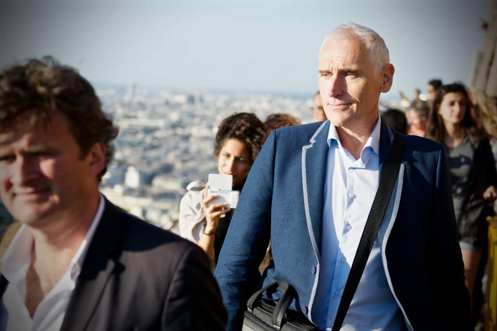 Arthur Japin op de Eiffeltoren ©Marc Brester/AQM