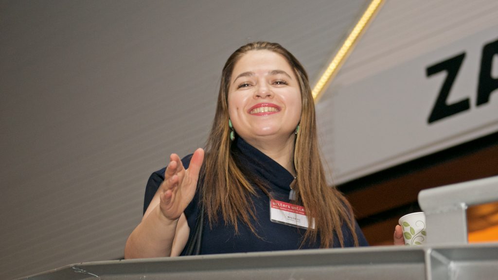 Schrijfster Mira Feticu ©Marc Brester/AQM
