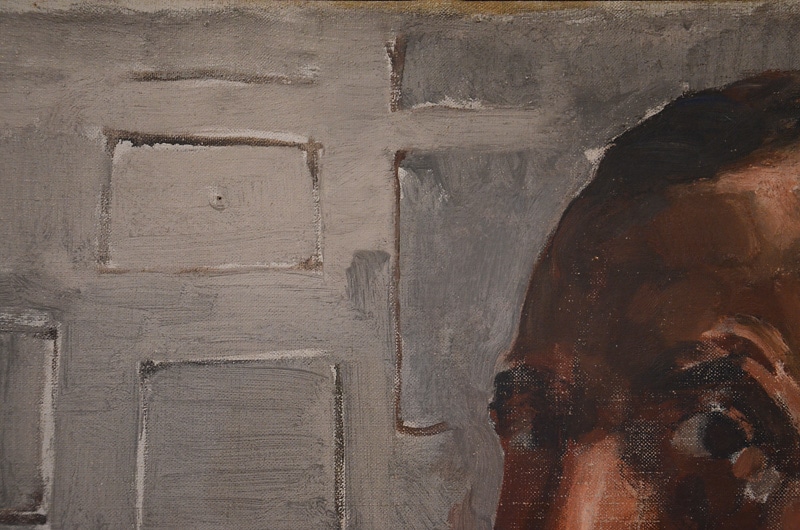 Piet Mondriaan, Zelfportret (detail), 1918. Foto auteur