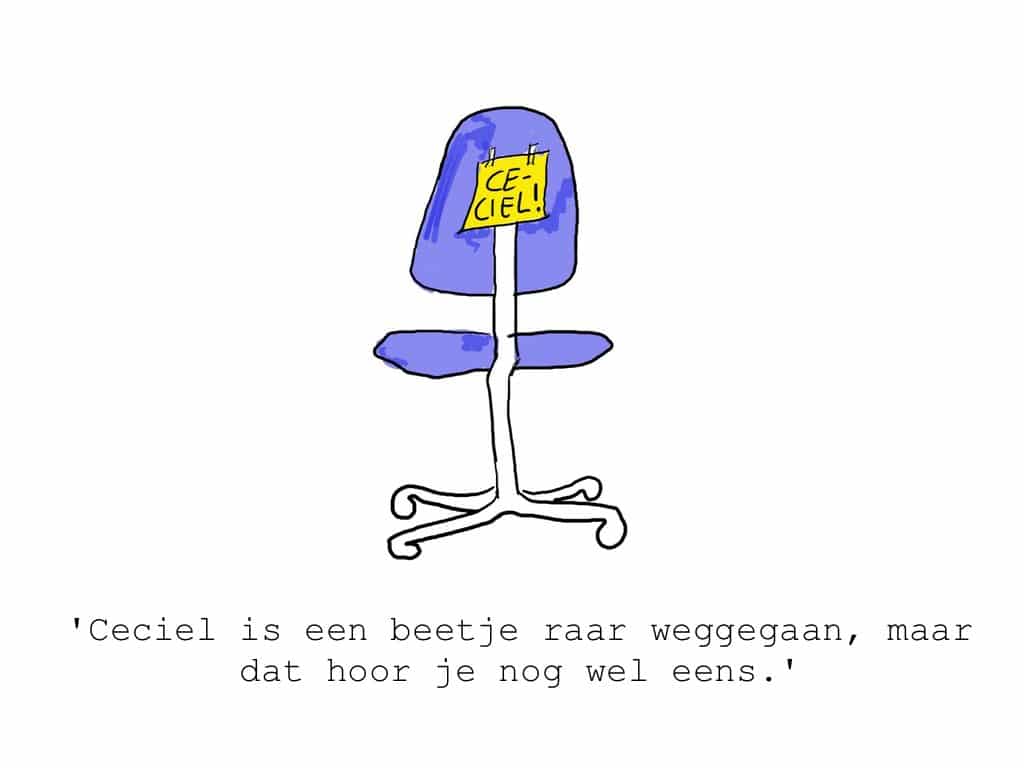 De bureaustoel van Ceciel
