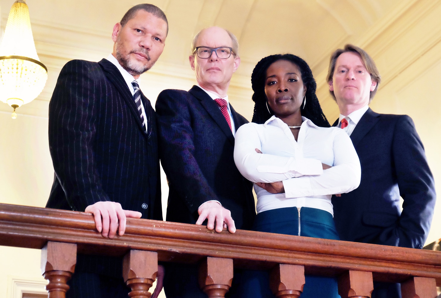 Kenneth Herdigein, Vastert van Aardenne, Urmie Plein, Reinier Bulder in Race van David Mamet.