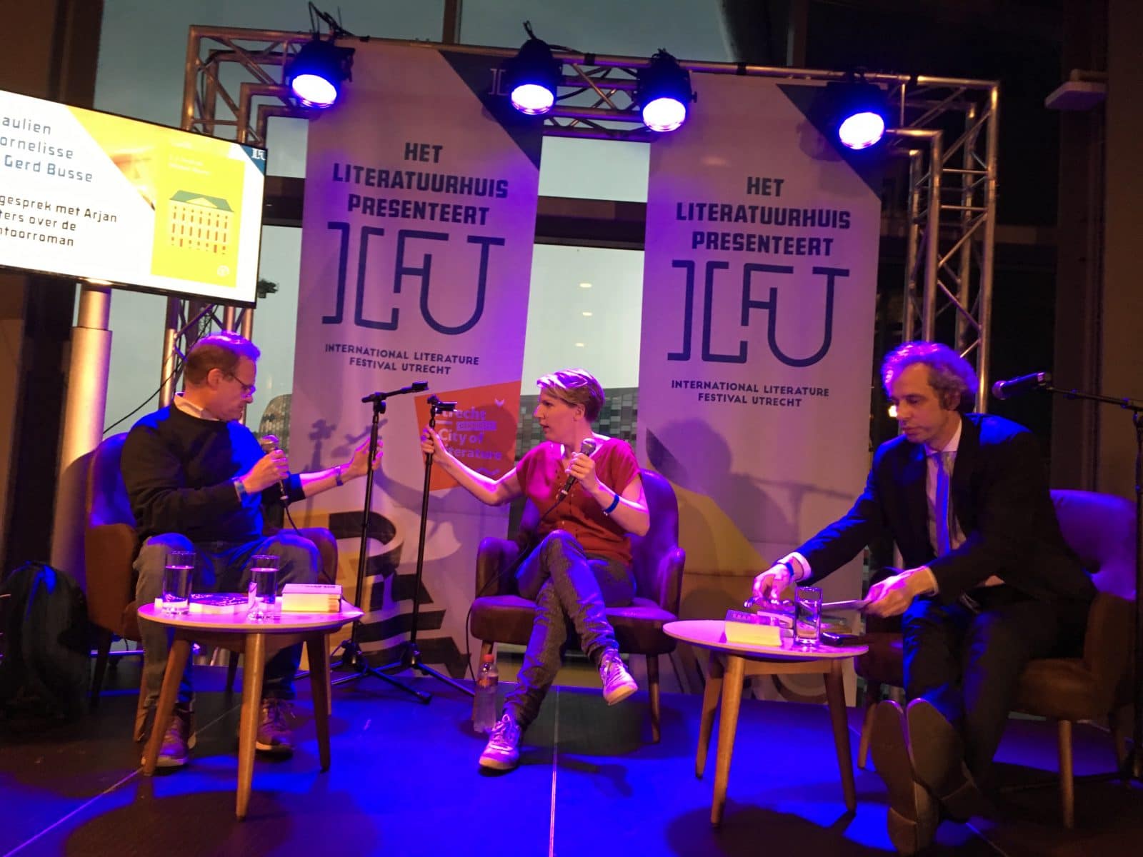 Vertaler Gerd Busse, Paulien Cornelisse en Arjan Peters