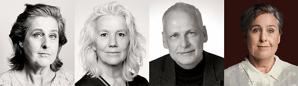Vlnr: actrice Juul Vrijdag, regisseur Madeleine Matzer, auteur Peer Wittenbols, campagnebeeld (Rene van der Hulst)